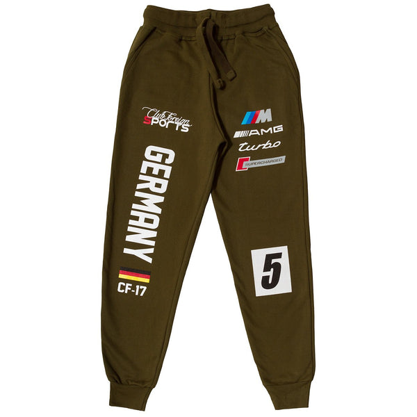 ClubForeign Sports Germany Series Pants Olive Green - Trends Society
